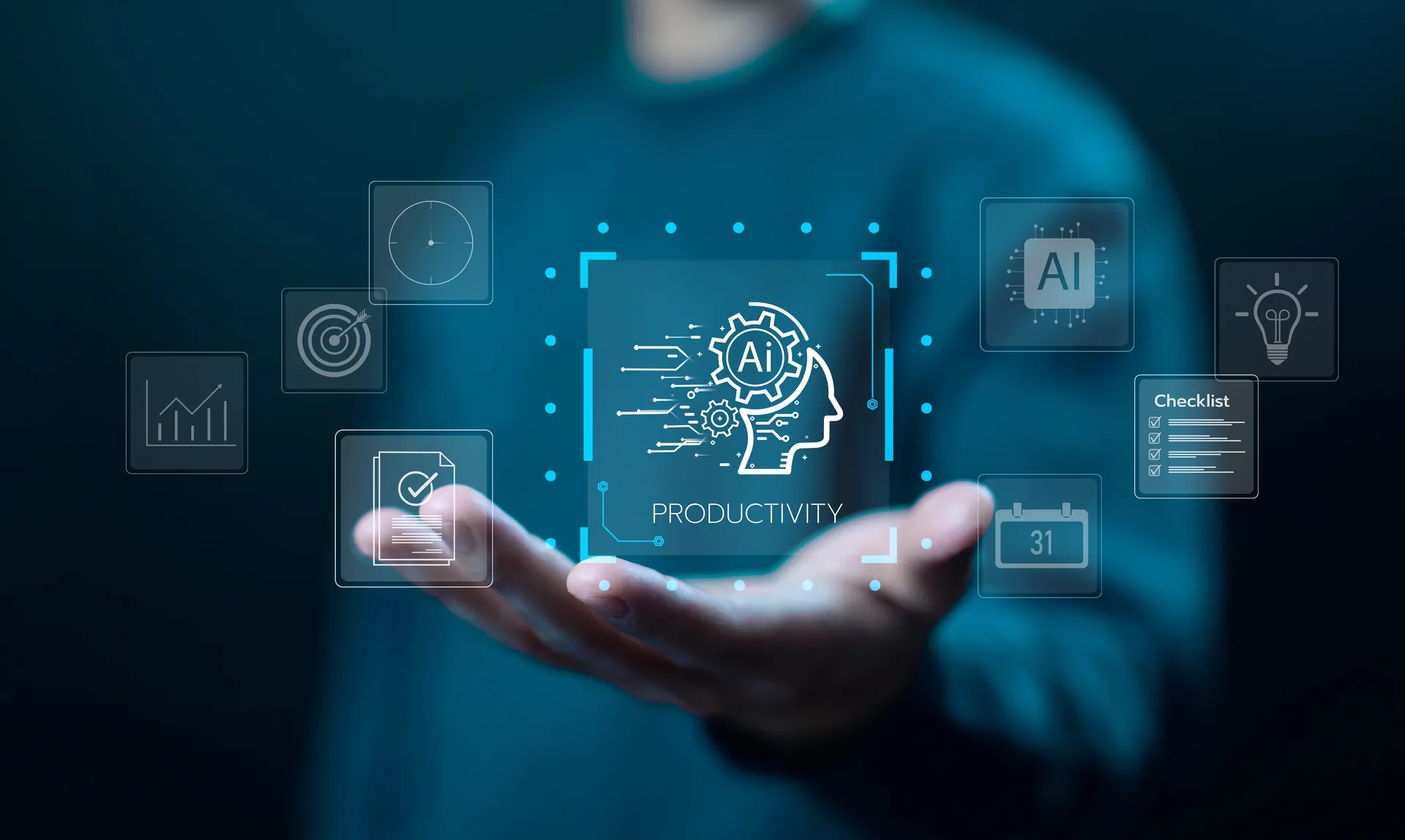 Enterprise AI + CRM workflow visual