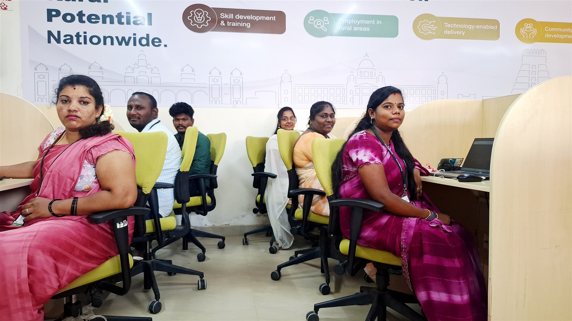 RuralShores team members at their workstations